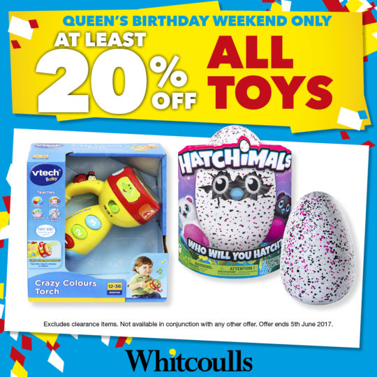 Queen's Birthday Sale at Whitcoulls! NorthWest Shopping Centre